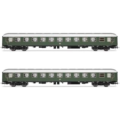 Rivarossi Db, Confezione da 2 carrozze cuccette Bc4üm-62, livrea Verde, EP; III Carrozze passeggeri Rivarossi Db, Confezione da 2 carrozze cuccette Bc4üm-62, livrea Verde, EP; III Carrozze passeggeri