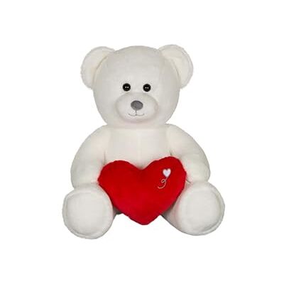 Gipsy TOYS – PELUCHE ORSO CUORE – 35 CM SAN VALENTINO E LA FESTA DELLA MAMMA – ESTREMA MORBIDEZZA CON CUORE ROSSO TRA LE BRACCIA Gipsy TOYS – PELUCHE ORSO CUORE – 35 CM SAN VALENTINO E LA FESTA DELLA MAMMA – ESTREMA MORBIDEZZA CON CUORE ROSSO TRA LE BRACCIA