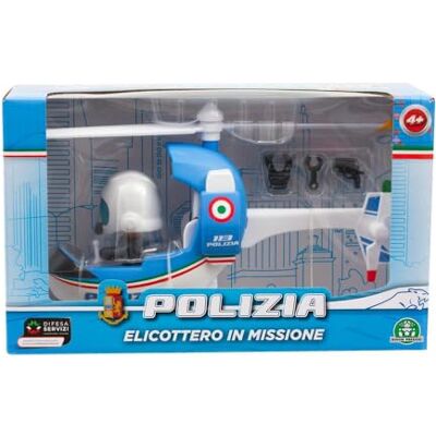 Elicottero della polizia Giochi Preziosi con pilota - Elicottero giocattolo Elicottero della polizia Giochi Preziosi con pilota - Elicottero giocattolo