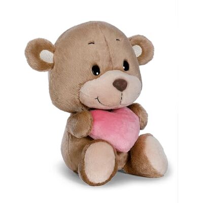 NICI Morbido orsetto di peluche con cuore, per coccole e giochi, per bambini e adulti, fantastica idea regalo, 22 cm, marrone NICI Morbido orsetto di peluche con cuore, per coccole e giochi, per bambini e adulti, fantastica idea regalo, 22 cm, marrone