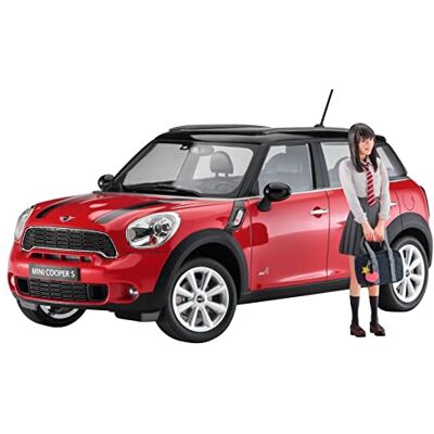 Hasegawa 1/24 Mini Cooper Countryman All 4 Kit modellino con statuetta, multicolore Hasegawa 1/24 Mini Cooper Countryman All 4 Kit modellino con statuetta, multicolore