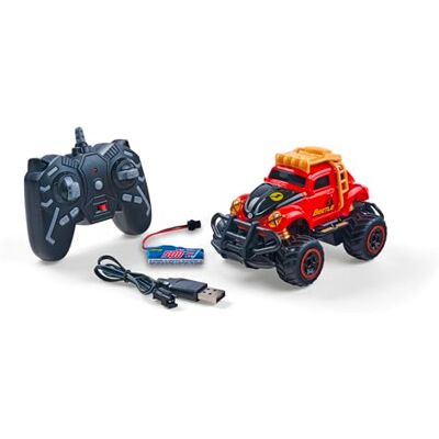 Carson 1:32 VW Beetle Rally 2.4GHz RTR rosso auto telecomandata, veicolo, tempo di guida 60 min, auto RC per bambini, giocattolo per bambini Carson 1:32 VW Beetle Rally 2.4GHz RTR rosso auto telecomandata, veicolo, tempo di guida 60 min, auto RC per bambini, giocattolo per bambini