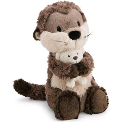 NICI Peluche Lontra Ophelio con Teddy 7 cm Lavorato a Maglia 25 cm Morbido e Tenero, Idea Regalo NICI Peluche Lontra Ophelio con Teddy 7 cm Lavorato a Maglia 25 cm Morbido e Tenero, Idea Regalo