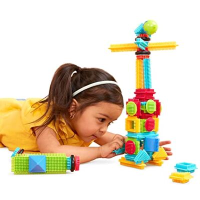Battat Scatola del Costruttore di Base Blocchi da Costruzione ad Incastro Playset da 56 Pezzi Set STEM per Bambini e Ragazzi Giocattolo educativo 2 Anni + Battat Scatola del Costruttore di Base Blocchi da Costruzione ad Incastro Playset da 56 Pezzi Set STEM per Bambini e Ragazzi Giocattolo educativo 2 Anni +
