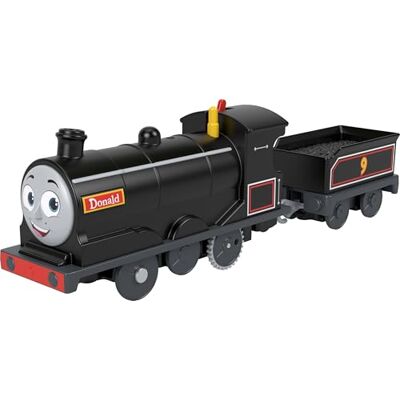 THOMAS & FRIENDS -Donald, locomotiva motorizzata a batterie con vagone merci, personaggio della serie Grandi Avventure Insieme, giocattolo per bambini, 3+ anni, THOMAS & FRIENDS -Donald, locomotiva motorizzata a batterie con vagone merci, personaggio della serie Grandi Avventure Insieme, giocattolo per bambini, 3+ anni,