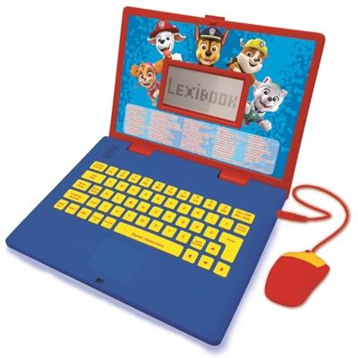 Lexibook Paw Patrol Laptop bilingue per scopi didattici inglese e tedesco, 124 attività, matematica, logica, musica, orologio, giochi giocattolo per bambini (ragazze e ragazzi) Lexibook Paw Patrol Laptop bilingue per scopi didattici inglese e tedesco, 124 attività, matematica, logica, musica, orologio, giochi giocattolo per bambini (ragazze e ragazzi)