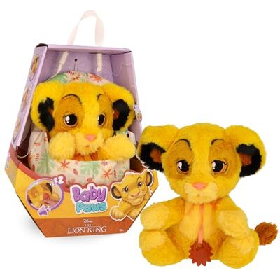 BABY PAWS Simba, Cucciolo Interattivo di Peluche per Bambini con Suoni che Apre e Chiude gli Occhi, include una Borsetta-Copertina, Giocattolo per Bambini dai 3 Anni in su BABY PAWS Simba, Cucciolo Interattivo di Peluche per Bambini con Suoni che Apre e Chiude gli Occhi, include una Borsetta-Copertina, Giocattolo per Bambini dai 3 Anni in su