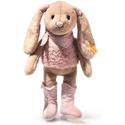 Steiff Hoppie Coniglio Cowgirl 32 cm, stivali da cowgirl, coniglietto di peluche con orecchie pieghevoli, Soft Cuddly Friends, design Western Design, morbido peluche per coccolare e giocare, lavabile Steiff Hoppie Coniglio Cowgirl 32 cm, stivali da cowgirl, coniglietto di peluche con orecchie pieghevoli, Soft Cuddly Friends, design Western Design, morbido peluche per coccolare e giocare, lavabile