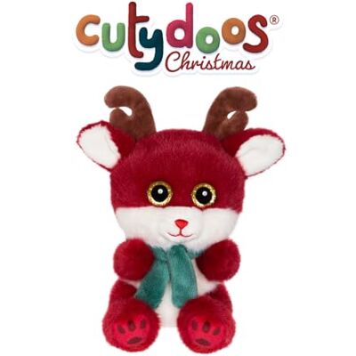Gipsy TOYS – PELUCHE RENNA NICO CUTYDOOS CHRISTMAS – 13 CM – ROSSO E SCIARPA VERDE Gipsy TOYS – PELUCHE RENNA NICO CUTYDOOS CHRISTMAS – 13 CM – ROSSO E SCIARPA VERDE