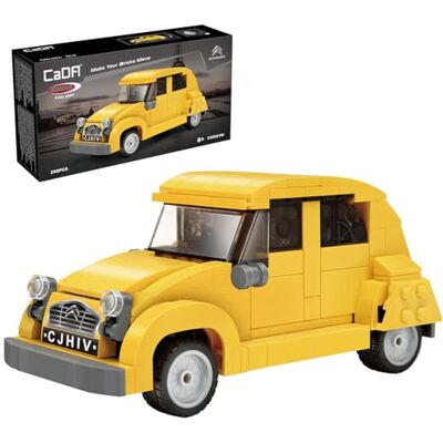 JAMARA CADA Citroën 2CV 1:24 Bricks, modellino di auto giocattolo per bambini dagli 8 anni in su, idea regalo per ragazzi e ragazze, design fedele ai dettagli, portellone posteriore manuale JAMARA CADA Citroën 2CV 1:24 Bricks, modellino di auto giocattolo per bambini dagli 8 anni in su, idea regalo per ragazzi e ragazze, design fedele ai dettagli, portellone posteriore manuale
