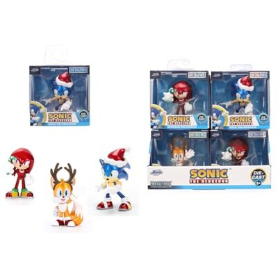 Jada Toys Sonic The Hedgehog Figura natalizia (1 pezzo) 1 di 3 personaggi da collezione in metallo (Sonic, Tails, Knuckles) per fan e bambini a partire dagli 8 anni, scelta casuale, 6,5 cm, onda 2 Jada Toys Sonic The Hedgehog Figura natalizia (1 pezzo) 1 di 3 personaggi da collezione in metallo (Sonic, Tails, Knuckles) per fan e bambini a partire dagli 8 anni, scelta casuale, 6,5 cm, onda 2