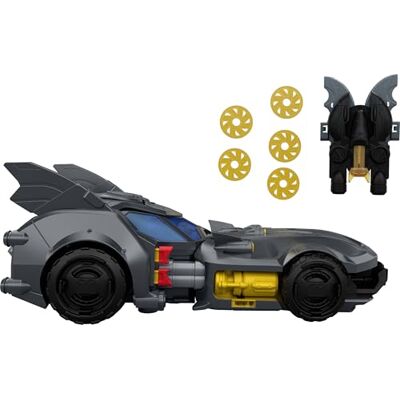 Mattel DC Premier Batmobile, riproduzione dell'iconica auto da combattimento di Batman, design modulare e compatibile con il personaggio, include Bat-Drone, cannone e proiettili, Mattel DC Premier Batmobile, riproduzione dell'iconica auto da combattimento di Batman, design modulare e compatibile con il personaggio, include Bat-Drone, cannone e proiettili,