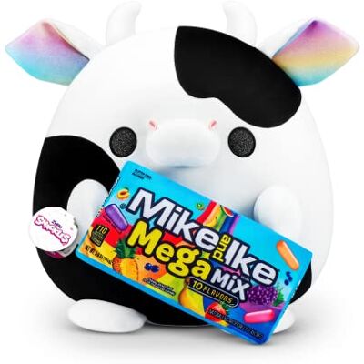 Snackles Mucca serie 1 (Mike e Ike), peluche a sorpresa di medie dimensioni, ultra morbido, 28 cm, peluche da collezione con marchi reali (mucca) Snackles Mucca serie 1 (Mike e Ike), peluche a sorpresa di medie dimensioni, ultra morbido, 28 cm, peluche da collezione con marchi reali (mucca)