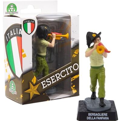 Giochi Preziosi Esercito Italiano Personaggio Da 8 Cm Rappresentante Un Bersagliere Della Fanfara Altamente Dettagliato Nell'Uniforme E Nella Divisione, Per Bambini A Partire Dai 3 Anni, Giochi Preziosi Esercito Italiano Personaggio Da 8 Cm Rappresentante Un Bersagliere Della Fanfara Altamente Dettagliato Nell'Uniforme E Nella Divisione, Per Bambini A Partire Dai 3 Anni,
