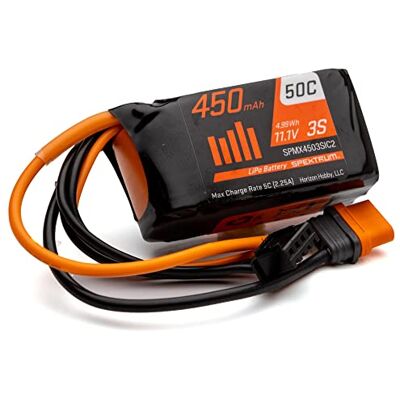 Spektrum 11,1 V, 450 mAh, 3S 50 C, batteria LiPo: IC2 Spektrum 11,1 V, 450 mAh, 3S 50 C, batteria LiPo: IC2