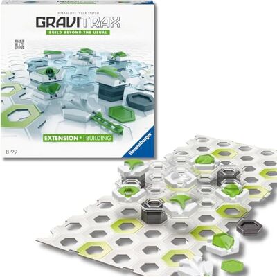 Ravensburger GraviTrax Extension Building: Espande percorsi, Estensione pista biglie 29 pezzi, Gioco STEM 8+ anni e adulti, Non giocabile da solo, Compatibile con tutti i GraviTrax Ravensburger GraviTrax Extension Building: Espande percorsi, Estensione pista biglie 29 pezzi, Gioco STEM 8+ anni e adulti, Non giocabile da solo, Compatibile con tutti i GraviTrax