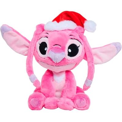 Simba Angelo peluche 25 cm, personaggio Disney Lilo & Stitch, con cappello di Babbo Natale, speciale Natale, licenza ufficiale Disney, adatto per tutte le età (6315870643) Simba Angelo peluche 25 cm, personaggio Disney Lilo & Stitch, con cappello di Babbo Natale, speciale Natale, licenza ufficiale Disney, adatto per tutte le età (6315870643)