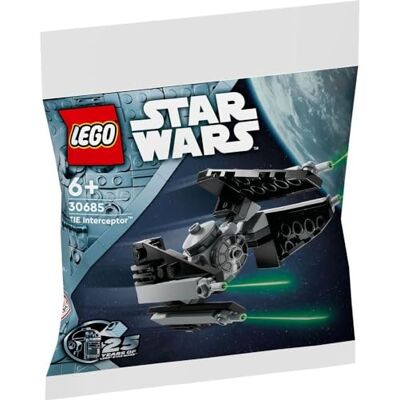 Lego Star Wars Tie Interceptor Polybag, costruisci ed esponi Lego Star Wars Tie Interceptor Polybag, costruisci ed esponi