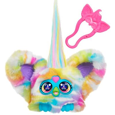 Furby Hasbro Furblets, Zee-Bah, Peluche Elettronico di Zebra in Miniatura, Interattivo, Giocattolo per Bambini e Bambine dai 6 Anni in Su, Oltre 45 Suoni e Melodie, Include Clip Portachiavi Furby Hasbro Furblets, Zee-Bah, Peluche Elettronico di Zebra in Miniatura, Interattivo, Giocattolo per Bambini e Bambine dai 6 Anni in Su, Oltre 45 Suoni e Melodie, Include Clip Portachiavi