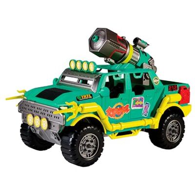 TORTUGAS NINJA Carro armato lanciatore d'acqua, veicolo da combattimento per ricreare battaglie e avventure, spara acqua e prova la tua velocità e precisione, bambini dai 4 anni in su, famosa TORTUGAS NINJA Carro armato lanciatore d'acqua, veicolo da combattimento per ricreare battaglie e avventure, spara acqua e prova la tua velocità e precisione, bambini dai 4 anni in su, famosa