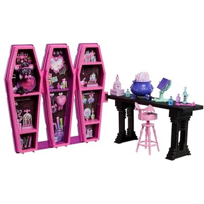 Monster Cable Stanza delle Pozioni Segrete, playset con 12 accessori e trasformazioni a sorpresa, cucciolo di pipistrello Conte Fabulous incluso, giocattolo per bambini, 4+ anni, Monster Cable Stanza delle Pozioni Segrete, playset con 12 accessori e trasformazioni a sorpresa, cucciolo di pipistrello Conte Fabulous incluso, giocattolo per bambini, 4+ anni,