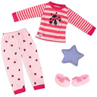 Glitter Girls Norvégien Coccinella! Vestiti per bambole Top e pantaloni del pigiama Completo da letto con pantofole glitterate Accessori per bambole da 36 cm 3 anni + Glitter Girls Norvégien Coccinella! Vestiti per bambole Top e pantaloni del pigiama Completo da letto con pantofole glitterate Accessori per bambole da 36 cm 3 anni +