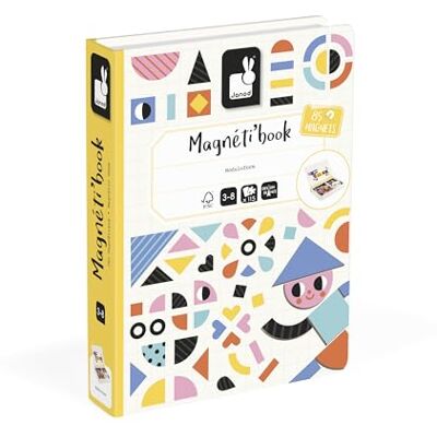 Janod Magnéti'Book Moduloform Gioco educativo Magnetico 85 magneti + 30 Modelli Giocattolo per Bambini in Cartone FSC Sviluppa destrezza e immaginazione dai 3 Anni Janod Magnéti'Book Moduloform Gioco educativo Magnetico 85 magneti + 30 Modelli Giocattolo per Bambini in Cartone FSC Sviluppa destrezza e immaginazione dai 3 Anni