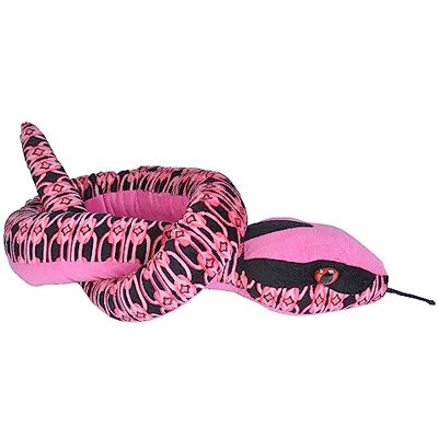 WILD REPUBLIC Plush Snake Collegamenti Rosa, Serpente Di Peluche, Regalo Per Bambini, Peluche Per Bambini, Imbottitura Realizzata Partendo Da Bottiglie Riciclate WILD REPUBLIC Plush Snake Collegamenti Rosa, Serpente Di Peluche, Regalo Per Bambini, Peluche Per Bambini, Imbottitura Realizzata Partendo Da Bottiglie Riciclate