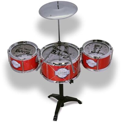 Bontempi RhythmPro Set Drum con 3 Tamburi e Piatto per Piccoli Percussionisti, 530x240x600 mm Bontempi RhythmPro Set Drum con 3 Tamburi e Piatto per Piccoli Percussionisti, 530x240x600 mm