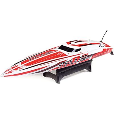 Pro Boat Proboat- Impulse 32" Brushless Deep-V RTR with Smart, White/Red RC Boat, Pro Boat Proboat- Impulse 32" Brushless Deep-V RTR with Smart, White/Red RC Boat,