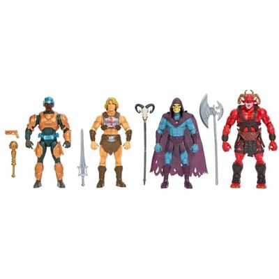 Masters of the Universe , confezione da 4 action figure con design accurato ispirato al film del 2026, con 1 esclusiva, 14 punti di articolazione, Galitzine, Elba, Björnsson, Masters of the Universe , confezione da 4 action figure con design accurato ispirato al film del 2026, con 1 esclusiva, 14 punti di articolazione, Galitzine, Elba, Björnsson,