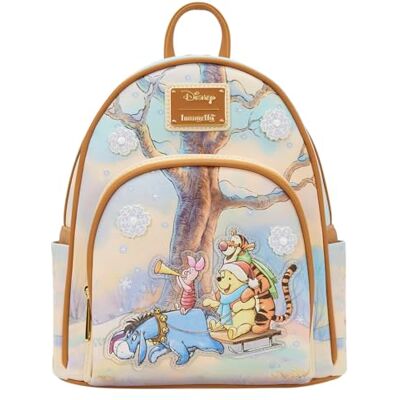 Funko Loungefly Disney Winnie The Pooh Winter Sledding Scene Mini Backpack Sacchetto Carino da Collezione Idea Regalo Merchandising Ufficiale per i Ragazzi, Ragazze Uomini e Donne Funko Loungefly Disney Winnie The Pooh Winter Sledding Scene Mini Backpack Sacchetto Carino da Collezione Idea Regalo Merchandising Ufficiale per i Ragazzi, Ragazze Uomini e Donne