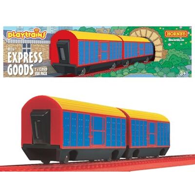 Hornby Express Goods 2 Vagoni Chiusi - Vagoni modello treno Hornby Express Goods 2 Vagoni Chiusi - Vagoni modello treno