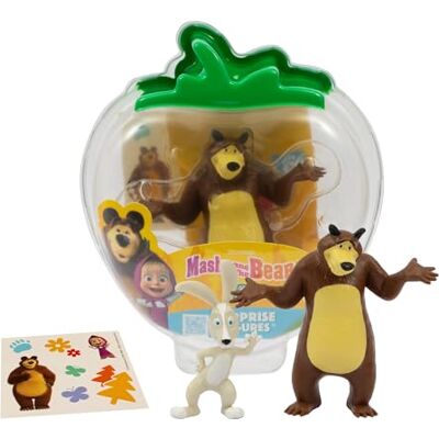 Giochi Preziosi Masha E Orso Confezione A Forma Di Fragola Trasparente Con Personaggio Orso, Adesivi E Bustina Contenente Pinguino, Per Bambini A Partire Dai 3 Anni Giochi Preziosi Masha E Orso Confezione A Forma Di Fragola Trasparente Con Personaggio Orso, Adesivi E Bustina Contenente Pinguino, Per Bambini A Partire Dai 3 Anni