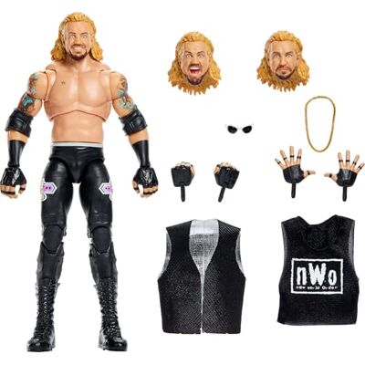 Mattel WWE Ultimate Edition Diamond Dallas Page, personaggio collezionabile dalla Monday Night War con accessori inclusi, teste e mani intercambiabili, 8+ anni, Mattel WWE Ultimate Edition Diamond Dallas Page, personaggio collezionabile dalla Monday Night War con accessori inclusi, teste e mani intercambiabili, 8+ anni,
