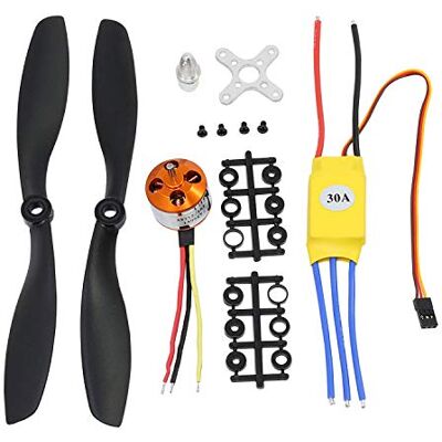 ICQUANZX Motore Brushless RC 1000KV A2212 13T con ESC Brushless 30A Set 1045 Kit accessori CCW elica CW Supporto per aereo RC DJI F450 550 Quadcopter (Set motore brushless 1000kv) ICQUANZX Motore Brushless RC 1000KV A2212 13T con ESC Brushless 30A Set 1045 Kit accessori CCW elica CW Supporto per aereo RC DJI F450 550 Quadcopter (Set motore brushless 1000kv)
