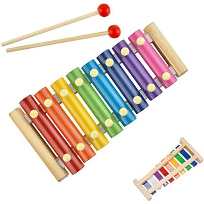 TFSYLISA Xilofono per Bambini Giocattolo Musicale in Legno Glockenspiel Strumenti TFSYLISA Xilofono per Bambini Giocattolo Musicale in Legno Glockenspiel Strumenti