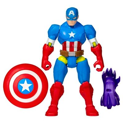 Marvel Hasbro MixMashers, Captain America, action figure e accessori degli Avangers Marvel Hasbro MixMashers, Captain America, action figure e accessori degli Avangers