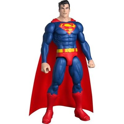 Mattel DC Premier Superman, action figure da 30cm dell'uomo d'acciaio con la classica tuta rossa e blu e il suo mantello in tessuto, design dettagliato e 7 punti di articolazione, Mattel DC Premier Superman, action figure da 30cm dell'uomo d'acciaio con la classica tuta rossa e blu e il suo mantello in tessuto, design dettagliato e 7 punti di articolazione,