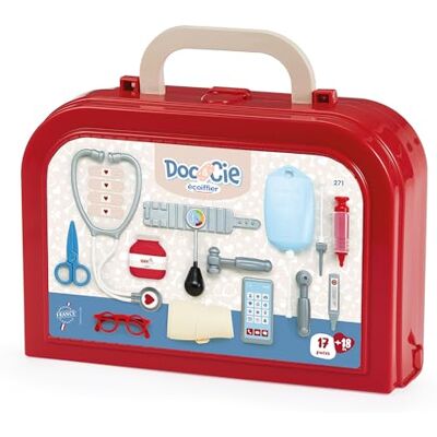 Ecoiffier Valisetta Dottore Bambino Lusso Numerosi accessori medici inclusi Gioco d'imitazione Da 18 mesi Giocattolo per bambini Garanzia France Origine Ecoiffier Valisetta Dottore Bambino Lusso Numerosi accessori medici inclusi Gioco d'imitazione Da 18 mesi Giocattolo per bambini Garanzia France Origine