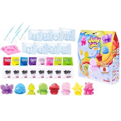 Simba Jelly Gelz Fairy, Kit Creativo con 8 stampi a Tema Fate e 8 bustine di Gel colorato, +6 Anni, Simba Jelly Gelz Fairy, Kit Creativo con 8 stampi a Tema Fate e 8 bustine di Gel colorato, +6 Anni,