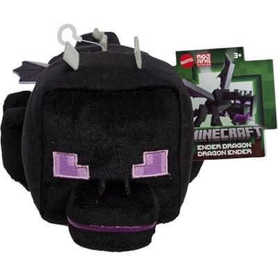 Mattel Minecraft Peluche Enderdrago, personaggio da collezione alto 20+ cm e realizzato in tessuto di alta qualità, design pixelato ispirato al videogioco, giocattolo per bambini, 3+ anni, Mattel Minecraft Peluche Enderdrago, personaggio da collezione alto 20+ cm e realizzato in tessuto di alta qualità, design pixelato ispirato al videogioco, giocattolo per bambini, 3+ anni,