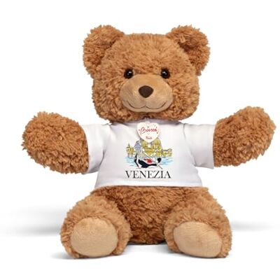 Trudi Bear Marlon T-SHIRT VENEZIA Peluche con maglietta città italiane, gift ricordo gadget viaggi 32x30x20 cm taglia M Souvenir modello Trudi Bear Marlon T-SHIRT VENEZIA Peluche con maglietta città italiane, gift ricordo gadget viaggi 32x30x20 cm taglia M Souvenir modello