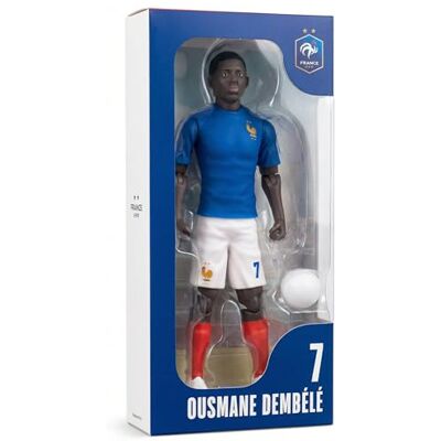 Megableu Figura FFF Dembélé N°7-20 cm Grande statuetta calciatore realistica e articolata 10 punti Licenza ufficiale della squadra francese Giocattolo calcio con palloncino Idea regalo Fan Megableu Figura FFF Dembélé N°7-20 cm Grande statuetta calciatore realistica e articolata 10 punti Licenza ufficiale della squadra francese Giocattolo calcio con palloncino Idea regalo Fan
