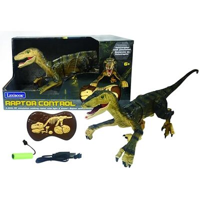 Lexibook , Controllo RC Raptor, Dinosauro Realistico telecomandato, Movimenti articolati, Ruggito, Effetto Luce, Ricaricabile, Telecomando fossile Incluso, Lexibook , Controllo RC Raptor, Dinosauro Realistico telecomandato, Movimenti articolati, Ruggito, Effetto Luce, Ricaricabile, Telecomando fossile Incluso,