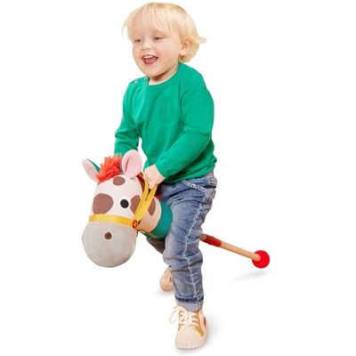 Battat Pony Pal Cavallo classico per hobby Cavallo di peluche Palo di legno e texture sensoriali Suoni realistici 2 anni + Battat Pony Pal Cavallo classico per hobby Cavallo di peluche Palo di legno e texture sensoriali Suoni realistici 2 anni +