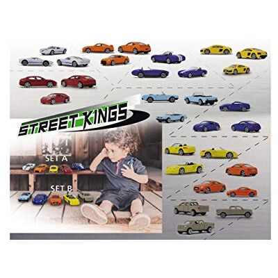 JAMARA Street Kings 1:64 Diecast Set A 12 pz. – Carrozzeria in Metallo, Licenza Ufficiale JAMARA Street Kings 1:64 Diecast Set A 12 pz. – Carrozzeria in Metallo, Licenza Ufficiale