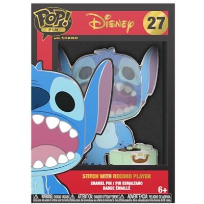 Funko Large Pop Enamel Pin Disney Lilo And Stitch Stitch With Record Player Disney Lilo & Stitch Spille Smaltate Spilla da Collezione Carina per gli Zaini & Borse Idea Regalo Funko Large Pop Enamel Pin Disney Lilo And Stitch Stitch With Record Player Disney Lilo & Stitch Spille Smaltate Spilla da Collezione Carina per gli Zaini & Borse Idea Regalo