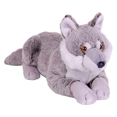 WILD REPUBLIC Earthkins Lupo, Peluche, 38 cm, Giocattolo di Peluche, Riempimento con Bottiglie d'Acqua Riciclate Filate, Ecologico WILD REPUBLIC Earthkins Lupo, Peluche, 38 cm, Giocattolo di Peluche, Riempimento con Bottiglie d'Acqua Riciclate Filate, Ecologico
