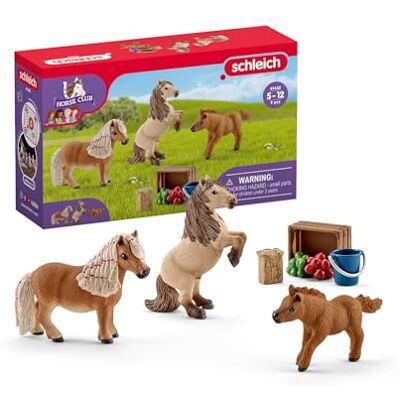 Schleich HORSE CLUB Famiglia Mini Shetty 3 pony con accessori per cavalli Idea regalo per bambine e bambini Giocattolo dai 5 anni Set da 9 pezzi Esclusiva Amazon Schleich HORSE CLUB Famiglia Mini Shetty 3 pony con accessori per cavalli Idea regalo per bambine e bambini Giocattolo dai 5 anni Set da 9 pezzi Esclusiva Amazon